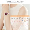 Smart Watches for Women Bluetooth Call Leather Smartwatch with Crystal