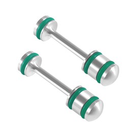 2-Pack Oil Diverter Barbell 6061-T6 Aluminum Alloy for GM Gen III & IV LS Engines - Fits LS1 LS2 LS3 LS6 LQ4 LQ9 L92 L99 4.8L 5.3L 5.7L 6.0L 6.2L - Billet Rear Galley Plug Performance Upgrade