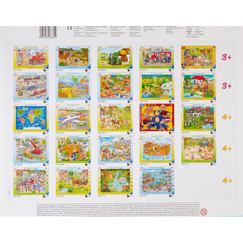 Ravensburger 06661 Children's Puzzle "Visit to the Zoo" Frame Puzzle