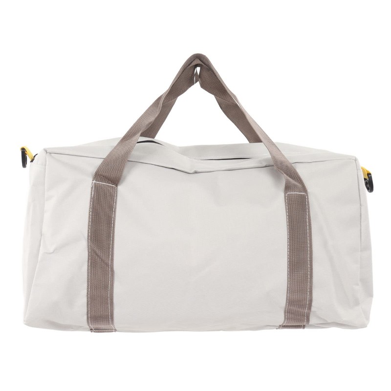 Canvas Tool Bag with Wide Mouth, Grey, Waterproof Storage Handbag