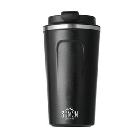 Tumbler with Lid, Vacuum Insulated, 18.1 fl oz (510 ml), Stainless Steel, Hot and Cold Insulation, Double Wall Structure, Direct Drinking, Coffee, Direct Drinking, Cafe Style, For Men, Women, Students