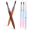 WOONEKY Diy Manicure Kit 5pc Nail Art Pen Set Brush