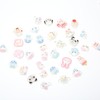 Luyoaozy 60pcs White Resin Slime Charms Cute Set for Crafts,