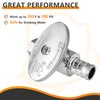 4-PCs HeSun Pex Straight Stop Valve, 1/2" PEX x 3/8"