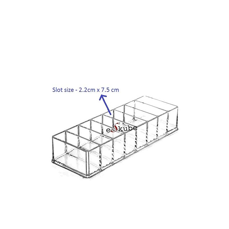 eS³kube 8 Slots ACRYLIC Compact Holder Powder Eye Shadow Blush