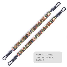 INNSTAR Resistance Bands Accessories Exercise Bands Attachment, Fitness Handles, Foot Strap for Home Gym Workout Full Body Workout(Camo Green-21.6")