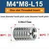 WeddHuis Threaded Sleeve 10 Pieces Stainless Steel Self-Tapping Thread Insert