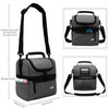 MIER 2 Compartment Lunch Bag for Men Women, Leakproof Insulated