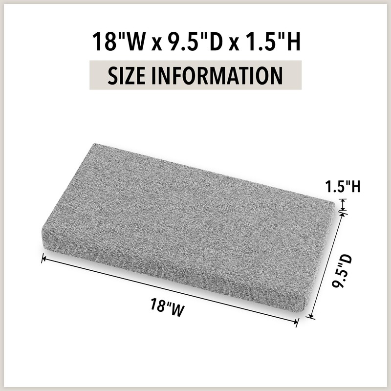 Tromlycs Saddle Stool Cushion Rectangular Bar Stool Seat Cushion Cover