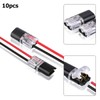 CGEAMDY 10 Pieces Quick Dual Wire Terminal Block, Double Wire