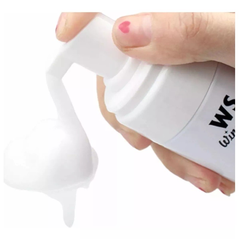 Wingstar Espuma Limpiadora Shampoo + Brocha Extensión Pestañas Mink