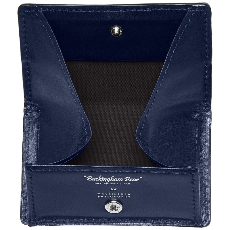 Macintosh Philosophy Buckingham Bear Coin Purse, navy