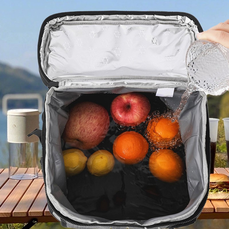 20L Thermal Insulated Food Delivery Backpack Thickening Leakproof Waterproof Lining