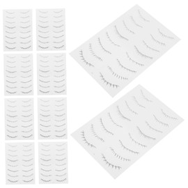 Healeved 10 Sheets Eyelash Stickers for Lower Lash Enhancement Natural Look Eye Makeup Stickers with High Adherence Easy to Use for Womens Grooming and Glamorous Events