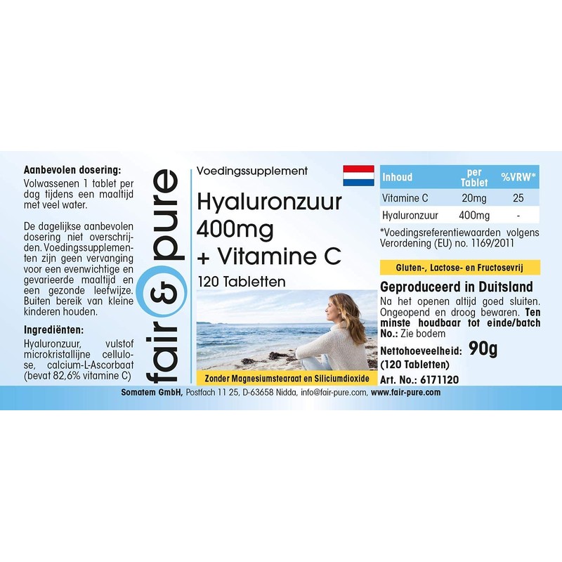 Fair & Pure® - Hyaluronic Acid Tablets 400 mg with
