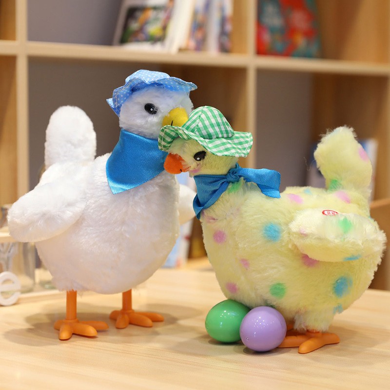 Stuffed Animal Laying Hens Will Lay Eggs Hens Funny Electric