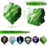 Chyaya Darts,18 Pcs Dart Flights Standard Shape Dartset Feather Replacement