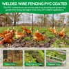 Welded Wire Fence, 100t(L) x 24inch(H) PVC Anti-Rust Coated Wire