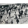 RMS TITANIC'S ANCHOR BEING TRANSPORTED BY 20 DRAFT HORSES REPRINT