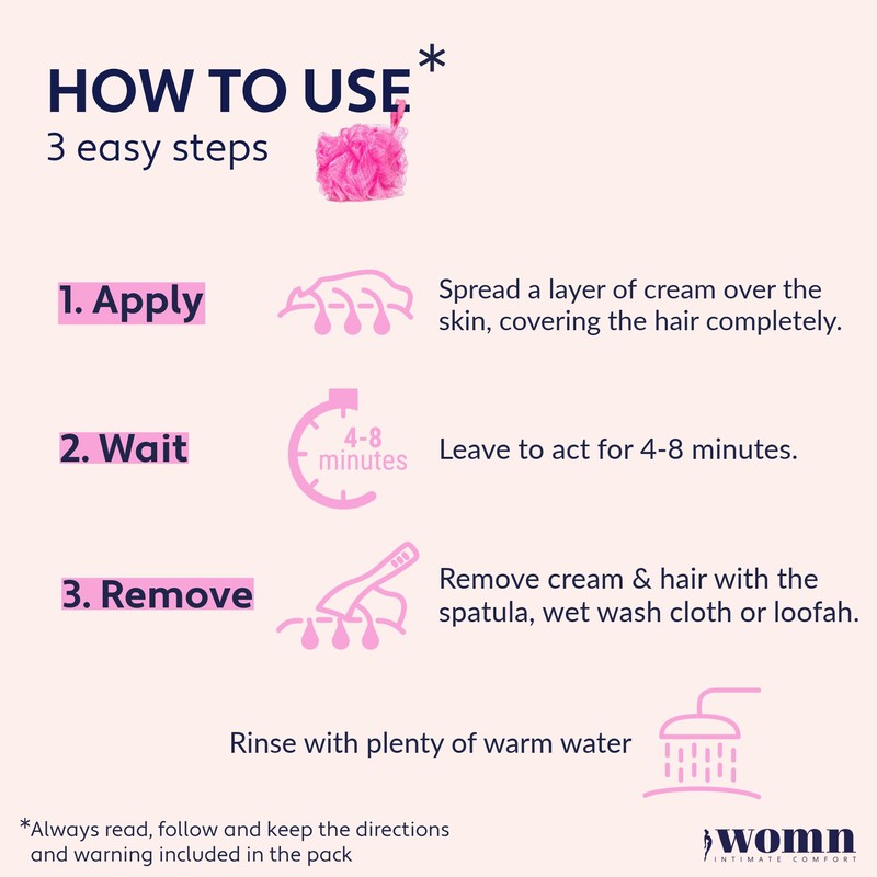 womn 2 x Intimate Comfort HAIR REMOVAL CREAM - depilatory