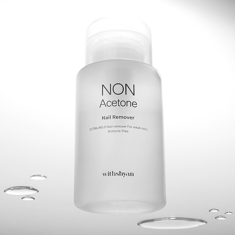 WithShan Non-acetone Nail Remover 200ml Large Capacity Pump Type /