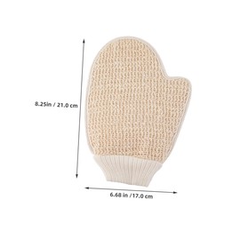 Vaguelly 2pcs Double Sided Exfoliating Shower Gloves Body Exfoliator Mitts for Adults Sisal Scrub for Deep Cleaning Versatile Bathing and Household Use Refreshing Skin Care