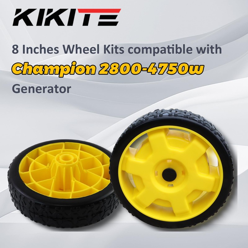 KIKITE Generator Wheel Kit Compatible with Champion 2800-4750w with Folding