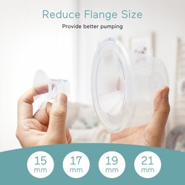 Paruu Insertos de brida 6 piezas de 21 mm, adecuados para Momcozy S12pro/S9pro/S9/S10/S12, para Medela/Tsrete/Spectra/Bellababy 24 mm, reducir el túnel hasta el tamaño correcto