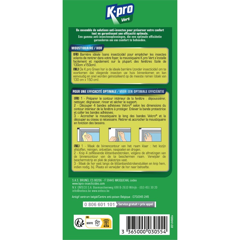 KAPO Kapo 336500030554 Easy to Install Mosquito Net 130 x