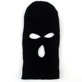 Black balaclava hat motorcycle winter gear / 검정 복면 모자 바이크 방한용품