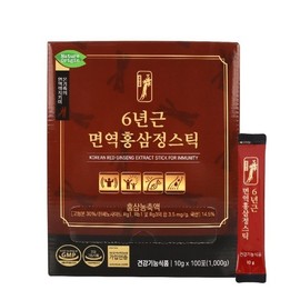6-Year-Old Red Ginseng Extract Stick 10g x 100 Sticks