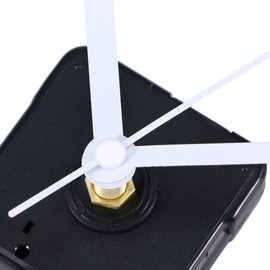 Rosenice Silent Clock Movement Kit for DIY Watch Replacement (White Straight Hand)