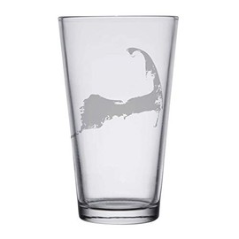 HullSpeed Designs Cape Cod Map - Pint Glasses Set of 2