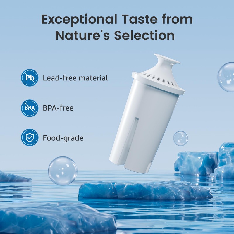 AQUA CREST Replacement for Brita® Filter, Brita® Water Pitchers and