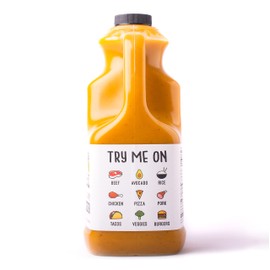SAUCE BAE Skinny Habanero Hot Sauce - With Pineapple & Turmeric, Low Sodium, All Natural, Sweet Mild Heat - Featured On Hot Ones, 64 oz.