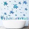SHUCHING Blue Sea Turtle Wall Decal Peel and Stick, Vinyl