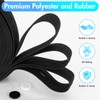 2 Rolls Buttonhole Elastic Band, 20mm x 14m Elastic Knit