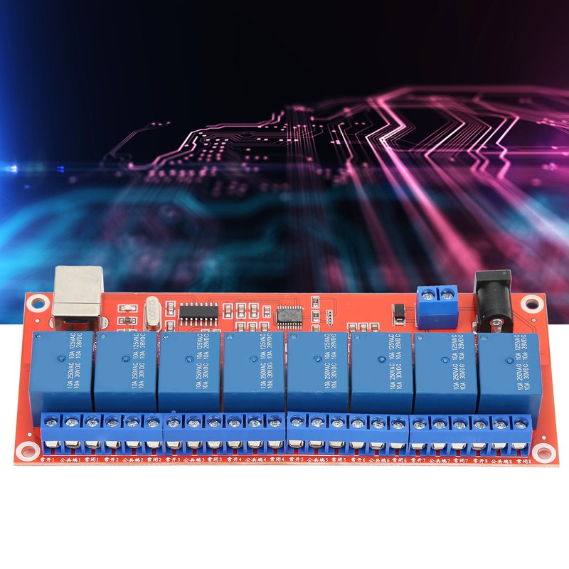 Relay Module Interface Board for LowLevel Trigger USB Serial Port