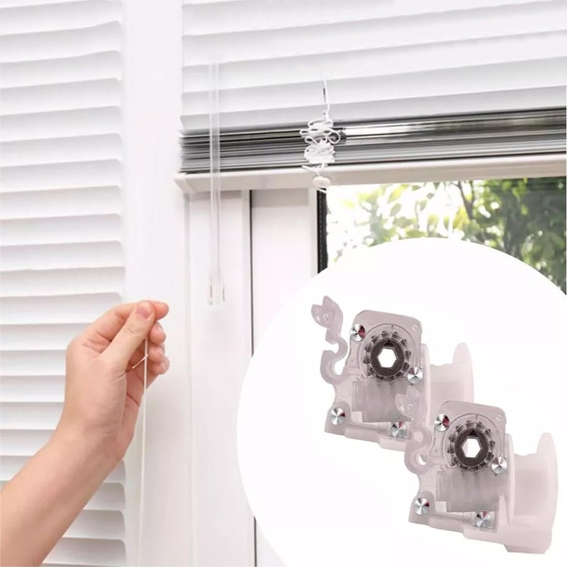 FiTspi 2Pcs Wood Venetian Blind Spares Parts Tilt Tilter Mechanism