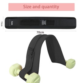 Hip Thrust Belt, Adjustable Hip Thrust Weightlifting Belt, Weight Load Belt for Attaching Dumbbells, Multifunctional Booty Belt for Gym, Hip Exercises, Glute Bridge (Black)