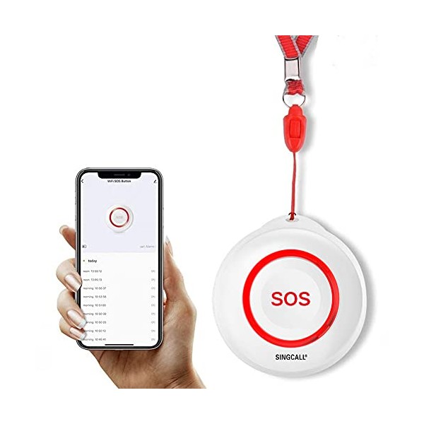 SINGCALL Tuya Wifi Smart SOS Emergency Button Alarm For Handicapped