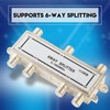 Restokki 6 Way Coaxial Cable Splitter 5-1000MHz, Cable Splitter Work