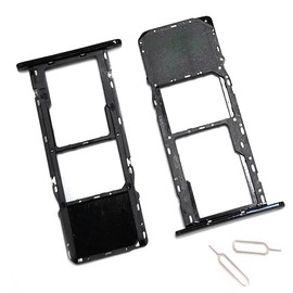 FainWan 2Pcs Sim Card Tray with Micro SD Slot Replacement Compatible with LG K51 K500 LMK500UM LMK500QM