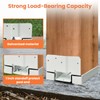 1PCS 6x6 Post Base for Concrete Heavy Duty White E-Coated