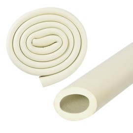 M METERXITY Pipe Insulation Foam Tube, 22mm 7/8" ID 32mm OD 3.3Ft 1m Length, Soft Flexible Foam Tubing Pipe Foam Insulation for Handle Grip Support/Guitar Stand/Roof Racks [White]