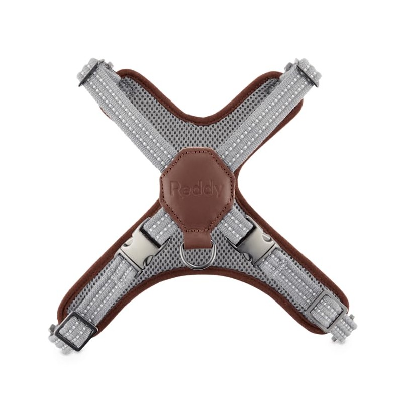 Reddy Grey Cotton Canvas Dog Harness, X-Small