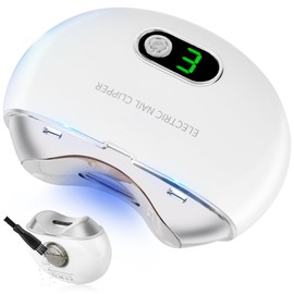 YAMOOCO 電動爪切り 爪切り【2025モデル 爪削り3段階スピード】 爪やすり 電動 紫外線LEDライト 低騒音 軽量 Type-C充電式 操作簡単 飛び散らない ゴミボックス付き 持ち運びに便利 ネイルケア 電動つめきり 子供/大人/高齢者に向け ブラシ付き