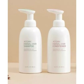 Atomy 2 ATOMY HERBAL Hair Shampoo & Hair Conditional 16.9OZ - 500ml*NEW & CERTIFIED