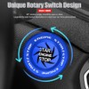 Tybasthe Tybasthe Rotary Push Start Button Cover, Car Accessories Engine