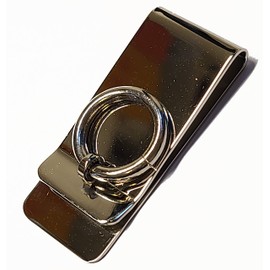 Kondo Belt Clip Holder Brass Made in Japan Stylish Belt Bag Key Holder with Ring Nickel Silver (as a present gift for car motorcycle house keys)